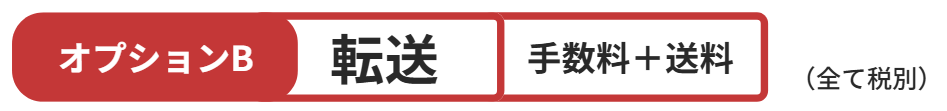 オプションB 転送 手数料+送料